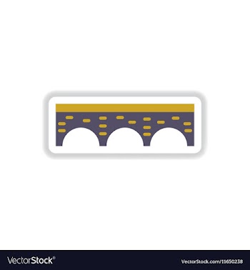 In paper sticker style Stone vector image
