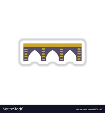 In paper sticker style Stone vector image