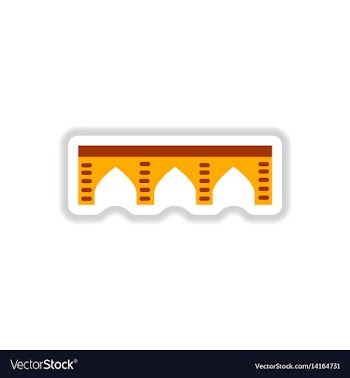 In paper sticker style stone vector image