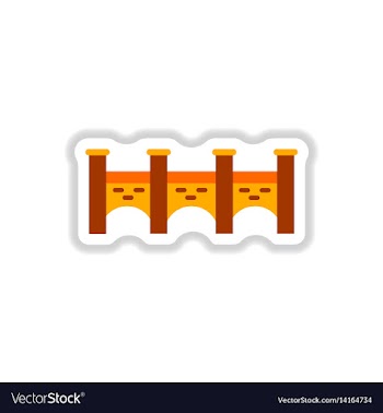 In paper sticker style stone vector image