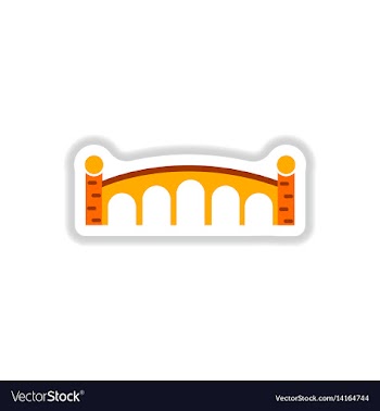 In paper sticker style stone vector image