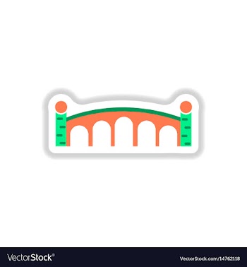 In paper sticker style stone vector image