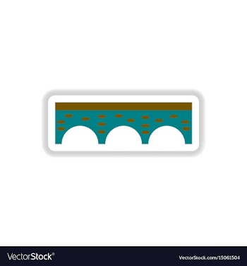 In paper sticker style stone vector image