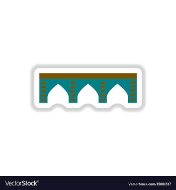 In paper sticker style stone vector image
