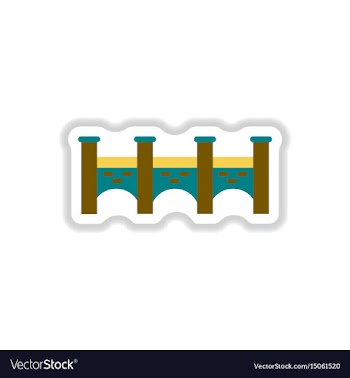 In paper sticker style stone vector image