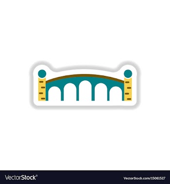 In paper sticker style stone vector image