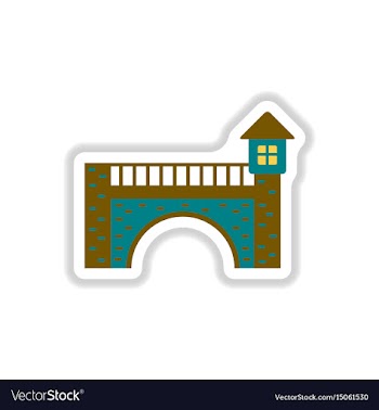 In paper sticker style stone vector image