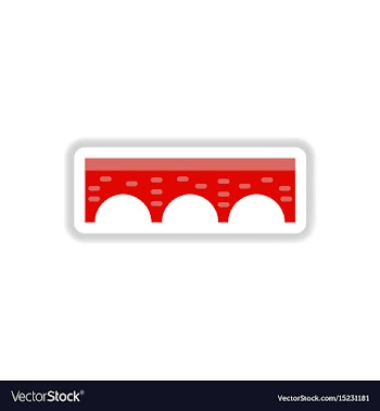 In paper sticker style stone vector image