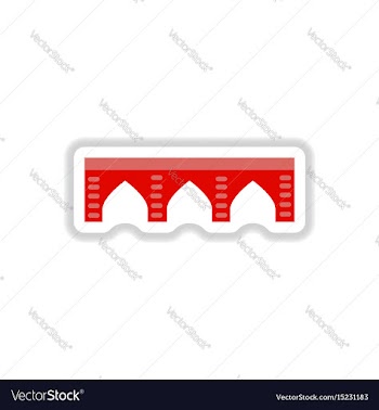 In paper sticker style stone vector image