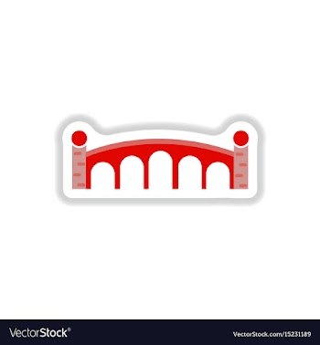 In paper sticker style stone vector image