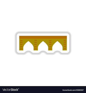 In paper sticker style stone vector image