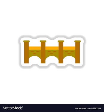 In paper sticker style stone vector image