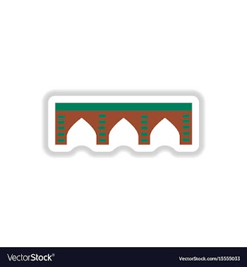 In paper sticker style stone vector image