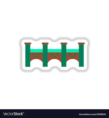 In paper sticker style stone vector image