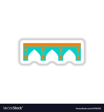 In paper sticker style stone vector image