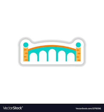 In paper sticker style stone vector image