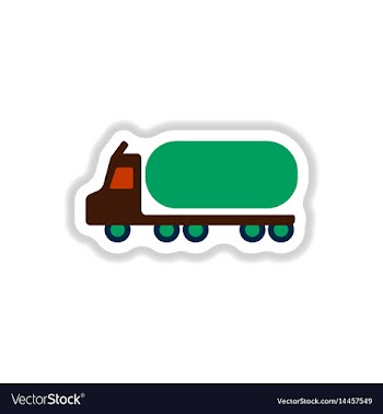 In paper sticker style tank vector image