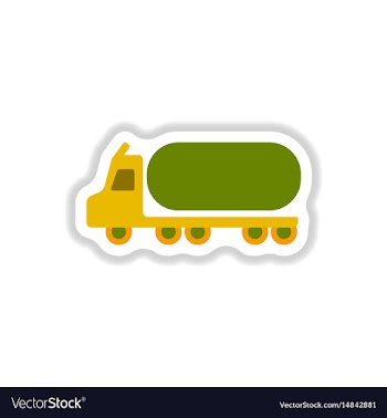 In paper sticker style tank vector image