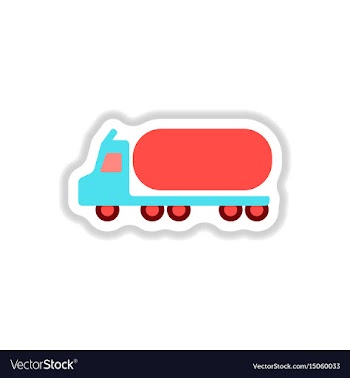In paper sticker style tank vector image