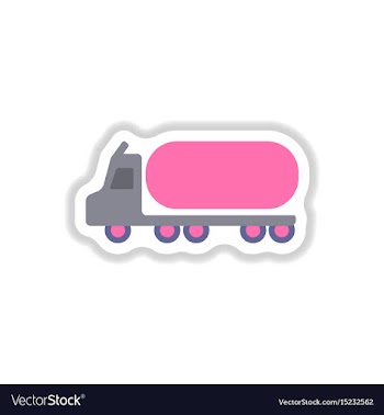 In paper sticker style tank vector image