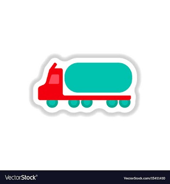 In paper sticker style tank vector image