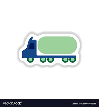 In paper sticker style tank vector image