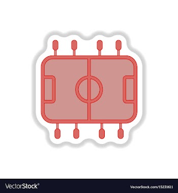 In paper sticker style top vector image