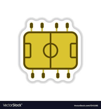 In paper sticker style top vector image