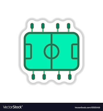 In paper sticker style top vector image