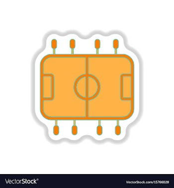 In paper sticker style top vector image