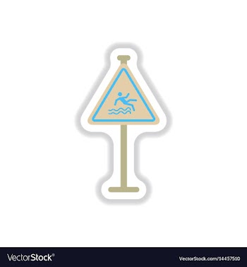 In paper sticker style traffic vector image