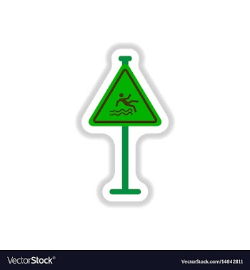 In paper sticker style traffic vector image