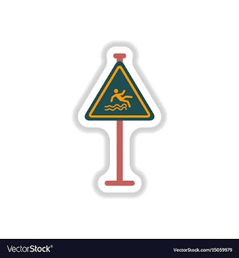 In paper sticker style traffic vector image