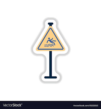 In paper sticker style traffic vector image