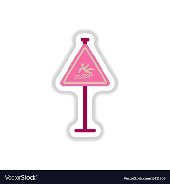 In paper sticker style traffic vector image