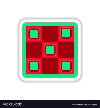In paper sticker style twister vector image