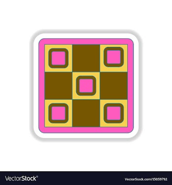In paper sticker style twister vector image