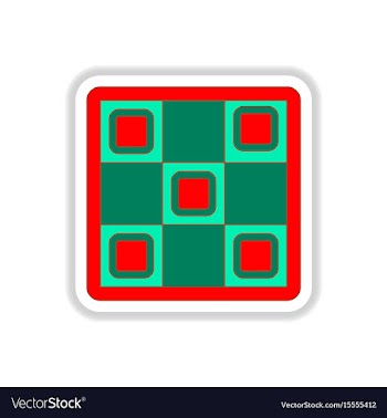 In paper sticker style twister vector image