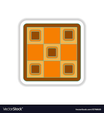 In paper sticker style twister vector image