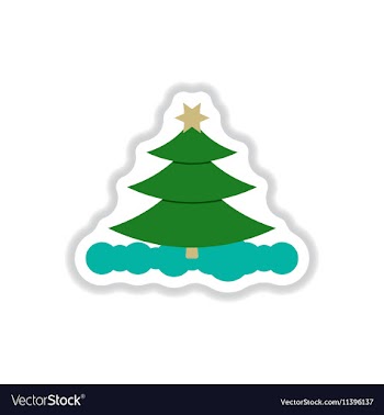 In paper sticker style vector image