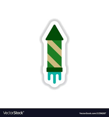 In paper sticker style vector image