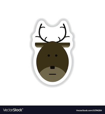 In paper sticker style vector image