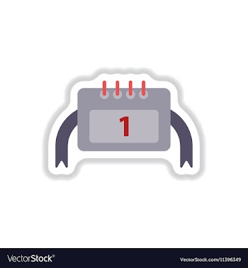 In paper sticker style vector image