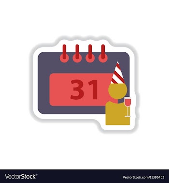 In paper sticker style vector image