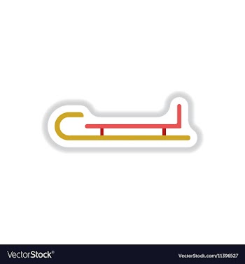 In paper sticker style vector image
