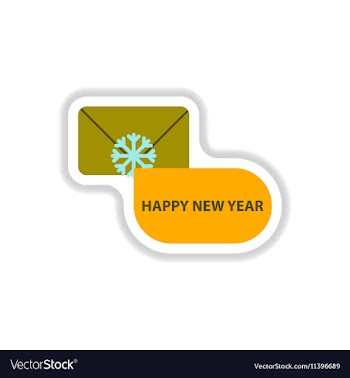 In paper sticker style vector image