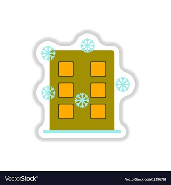 In paper sticker style vector image