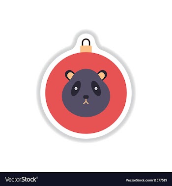 In paper sticker style vector image