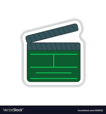 In paper sticker style vector image