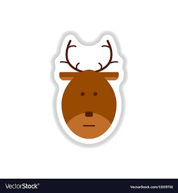 In paper sticker style vector image